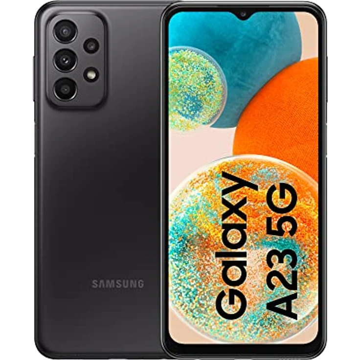 Samsung Galaxy A23 5G SM-A236B 16.8 cm (6.6) Hybrid Dual SIM Android 12 USB Type-C 4 GB 128 GB 5000 mAh Black – Bild 1