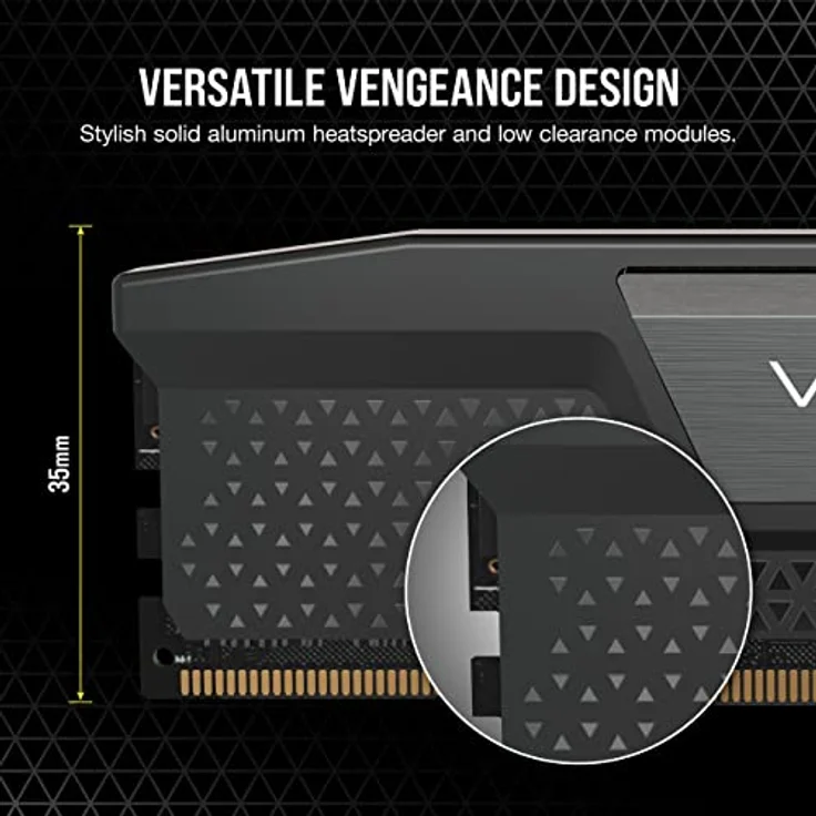 Corsair VENGEANCE DDR5 RAM 48GB (2x24GB) 5600MHz CL40 Intel XMP iCUE Kompatibel Computer Speicher - Schwarz (CMK48GX5M2B5600C40) – Bild 5