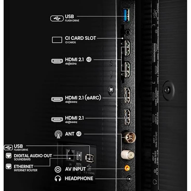 Hisense 65U8NQ 65" Mini-LED 4K UHD Smart TV, 100 Hz, Dolby Vision, DVB-T2/S2/C, VIDAA, 4 HDMI, Time Shift – Bild 4