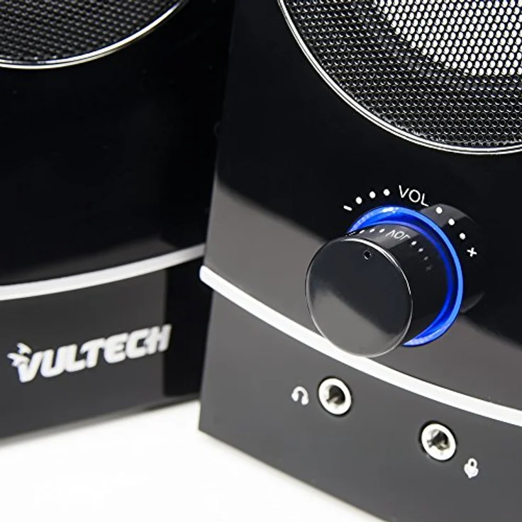 VulTech Casse Acustiche SP-330 Speaker 2.0 Schwarz – Bild 3