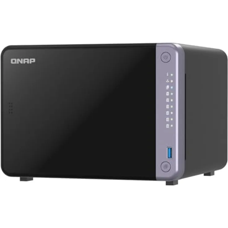 QNAP TS-632X-4G 6-Bay 3.5" Desktop NAS AL524 4C 2.0GHz - Schwarz