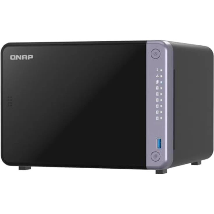 QNAP TS-632X-4G 6-Bay 3.5" Desktop NAS AL524 4C 2.0GHz - Schwarz – Bild 1