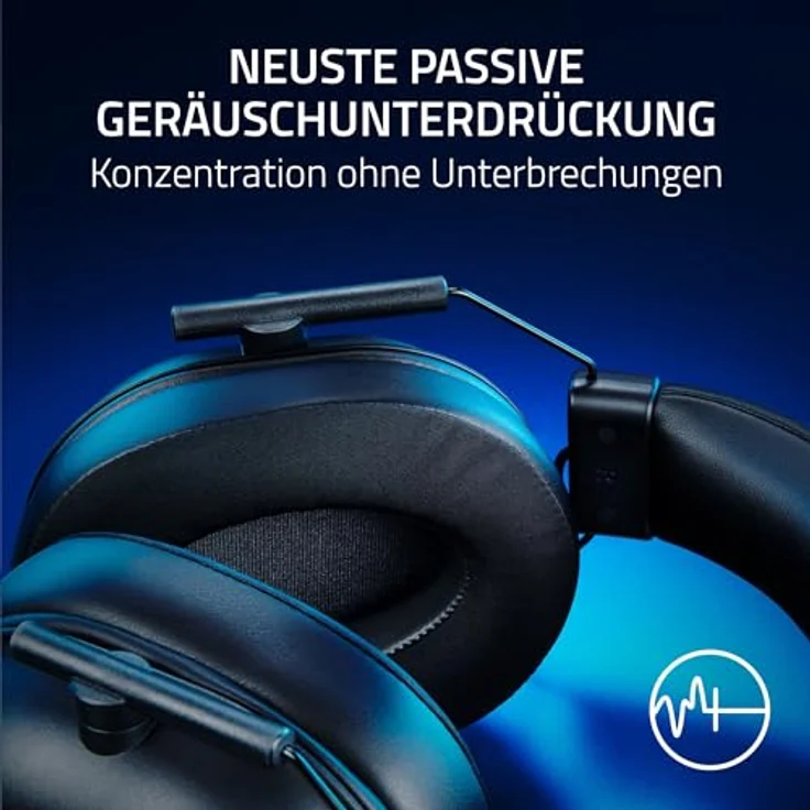 Razer Blackshark V2 X (Playstation) - Kabelgebundenes E-Sport Headset für Playstation Konsole (250g, Nierenmikrofon, 50mm Treiber, Passive Geräuschunterdrückung, 3,5mm Anschluss) Schwarz – Bild 4