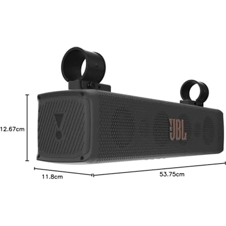 JBL RallyBar S 21" Universal Outdoor Bluetooth Soundbar für Fahrzeuge & Boote in Schwarz mit 8 Lautsprecher Wasserdicht, 150 Watt rms Verstärker, Pro Sound und Innovative Halterung – Bild 2