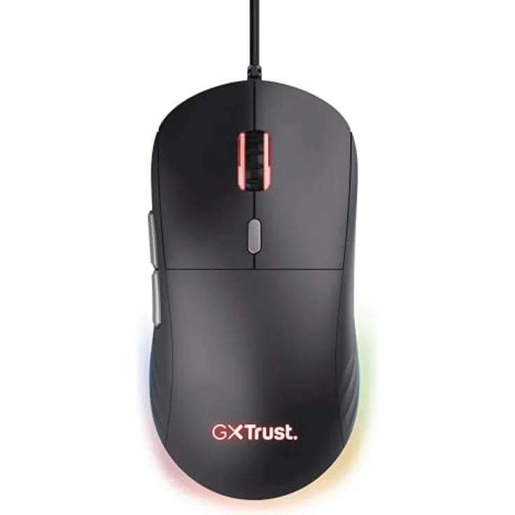 Trust GXT925 REDEX II, Federleichte Gaming Maus mit 10000 DPI Laser-Sensor, Schwarz