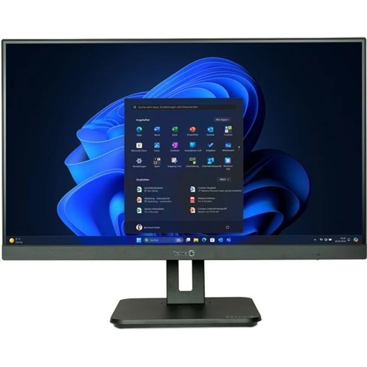 Terra All-In-One-PC 2710 Ha Greenline, 27 Zoll, Intel Core i5-12400, 8 GB DDR5 RAM, 1 TB SSD, Schwarz
