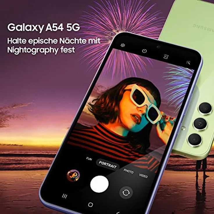 Samsung Galaxy A54 5G, Android Smartphone, 6,4 Zoll Dynamic AMOLED Display, 5.000 mAh Akku, 128 GB/8 GB RAM Handy in Awesome Graphite inkl. 30 Monate Herstellergarantie  – Bild 5