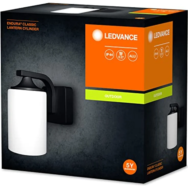 Ledvance Endura Classic Lantern Cylinder Wandleuchte, Aluminium, Schwarz, One size – Bild 2