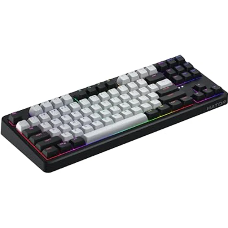 Hator Rockfall 3 TKL Wireless, Gaming-Tastatur mit mechanischen Switches, RGB-LED-Hintergrundbeleuchtung, Schwarz – Bild 5