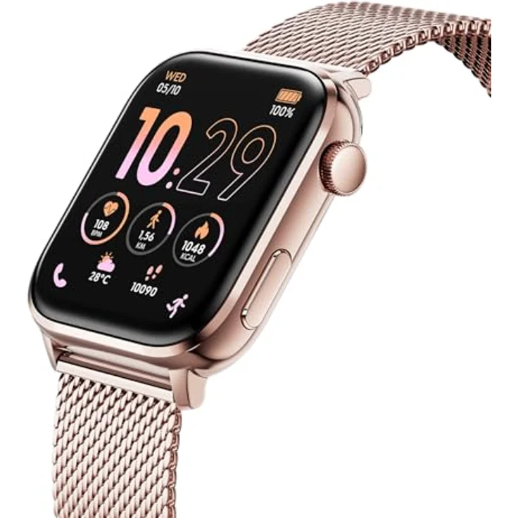 Ice-Watch ICE smart 3.0 Rose gold Milanese 1.78 AMOLED GPS Smartwatch - Damen Connected Watch - IP68 wasserbeständig – Bild 3