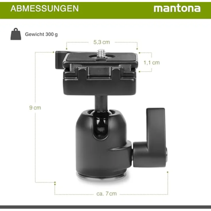 Mantona Kugelkopf für Stativ Scout – Bild 4