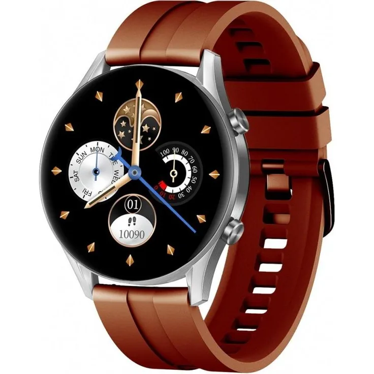 Oromed ORO-SMART FIT8 PRO, Smartwatch 45 mm mit AMOLED-Display, Herzfrequenzsensor, IP68 wasserdicht, bis zu 15 Tage Akkulaufzeit