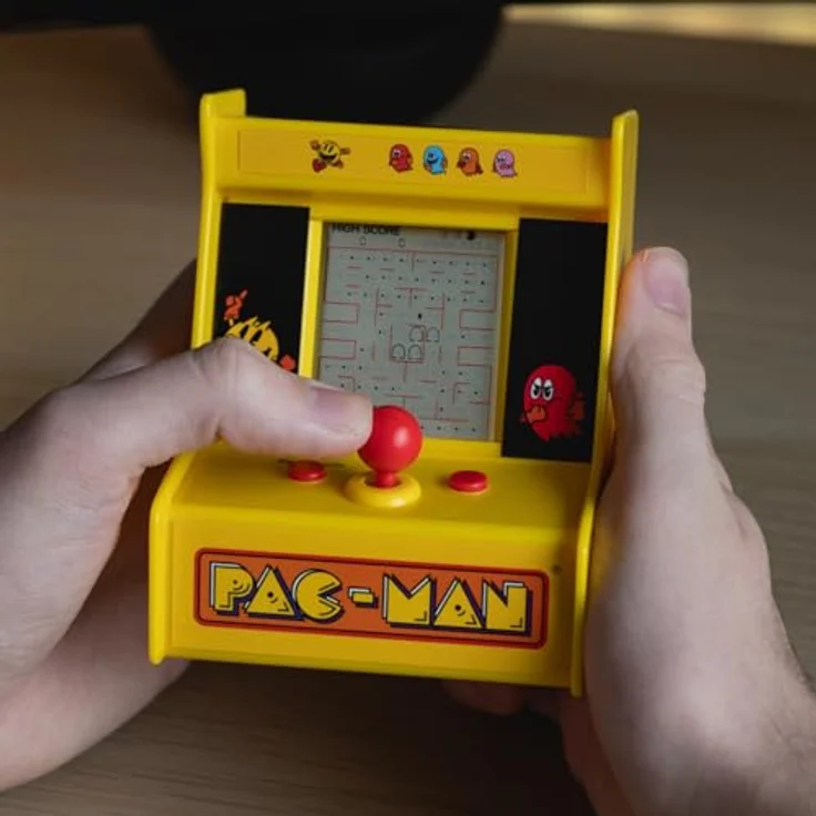 Z-Man Games PAC-MAN Desktop Arcade, kompakte Spielkonsole mit originalen Soundeffekten und Grafik, nostalgisches Arcade-Erlebnis – Bild 8