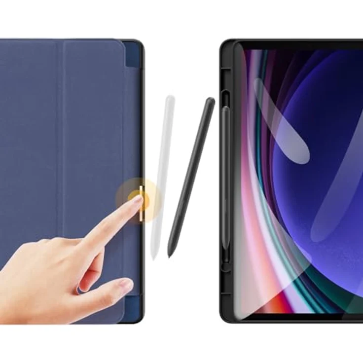 Dux Ducis Domo Smart Sleep Case Tablethülle kompatibel mit Samsung Galaxy Tab S9 FE Schutzhülle Blau – Bild 2