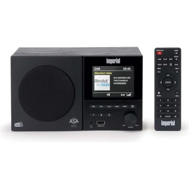 Imperial DABMAN-120BK, DAB+/FM-Radio mit Bluetooth, Fernbedienung und 9 cm TFT-Farbdisplay, Schwarz – Bild 2