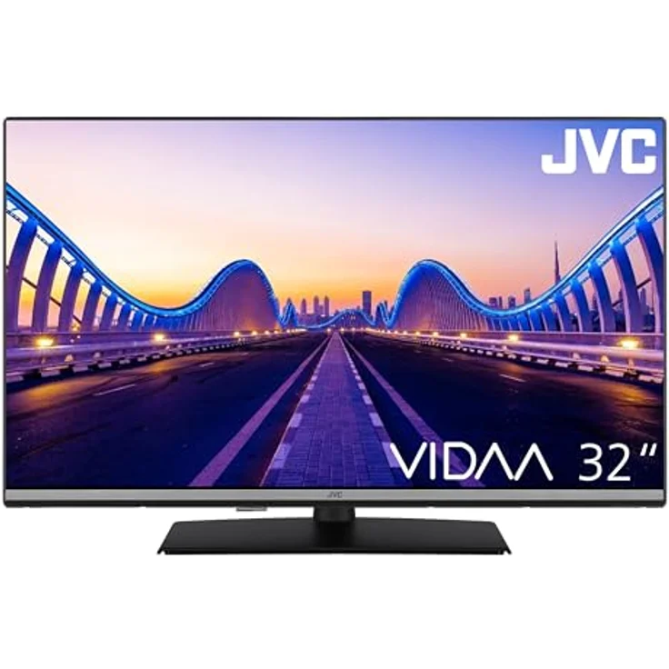 JVC Fernseher 32 Zoll Smart TV VIDAA LT-32VDF5455 - Full HD Fernseher, HDR TV mit integriertem Triple-Tuner, LED TV schwarz – Bild 2