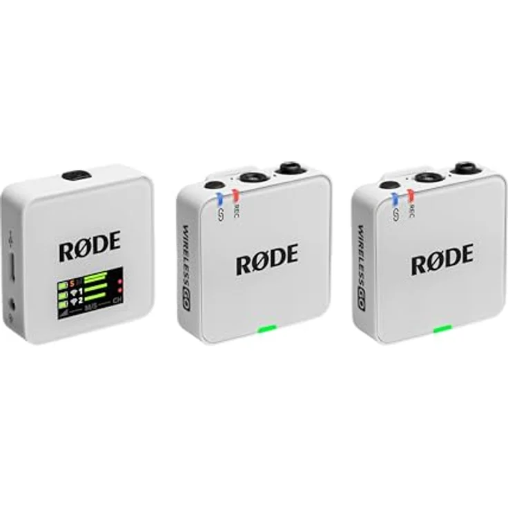 RØDE Wireless GO (Gen 3) White, Kompaktes Drahtlosmikrofonsystem mit 32-Bit-Float-On-Board-Aufnahme und intelligenter GainAssist-Technologie – Bild 2