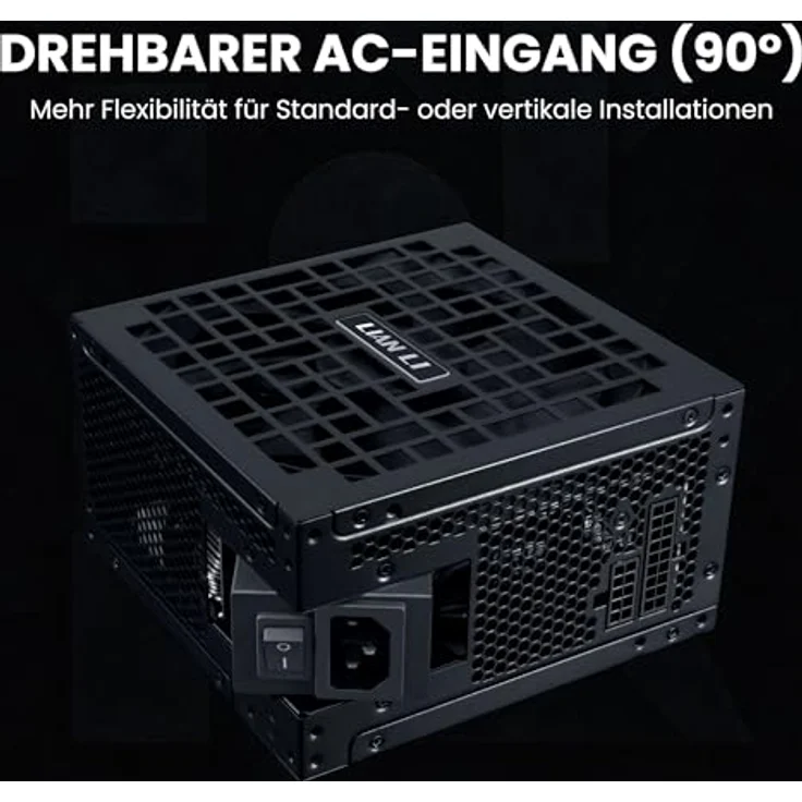 Lian Li RS Series 1000W 80 PLUS Gold Netzteil, ATX 3.1, modular mit drehbarem AC-Anschluss und RS Hub, schwarz – Bild 4