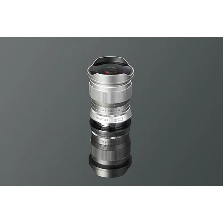 TT Artisan Fischaugenobjektiv 11 mm f/2.8, Vollformat Ultra-Weitwinkel-Objektiv mit Canon RF Mount, Metallgehäuse, Silber – Bild 2