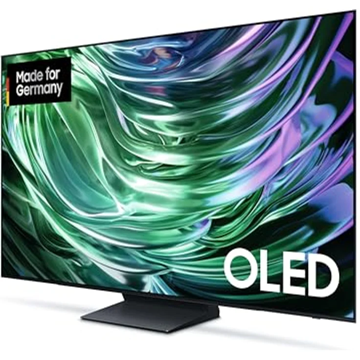 Samsung OLED 4K S90D Fernseher 77 Zoll, TV mit Neural Quantum 4K AI Gen2 Prozessor, OLED HDR+, 4K AI Upscaling, Smart TV, KI TV, GQ77S90DAEXZG, Deutsches Modell [2024] - Schwarz – Bild 2