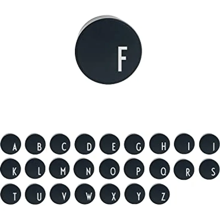 Design Letters MyCharger (A-Z), Persönliches Ladegerät (EU, Type A) | Schnellladung. Sicher und intelligent Laden | Schwarz | Kompatibel mit iPhone Buchstabe