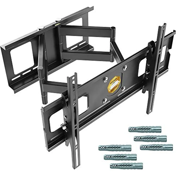 RICOO TV Wandhalterung Fernseher Schwenkbar Neigbar für 40-75 Zoll, Universal TV Halterung R06-F, Fernsehhalterung für Wand, Wandhalterung Fernseher 65 Zoll, bis 95 Kg mit max. VESA 600x400 mm