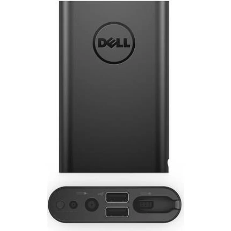 Dell Power Companion PW7015MC, 12000 mAh Powerbank mit zwei USB Typ A-Ausgängen, Schwarz