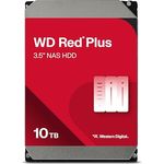 Western Digital WD Red Plus 10TB NAS, 3,5" Interne Festplatte, 7200 RPM, SATA 6Gb/s, CMR, 512MB Cache, optimiert für Dauerbetrieb