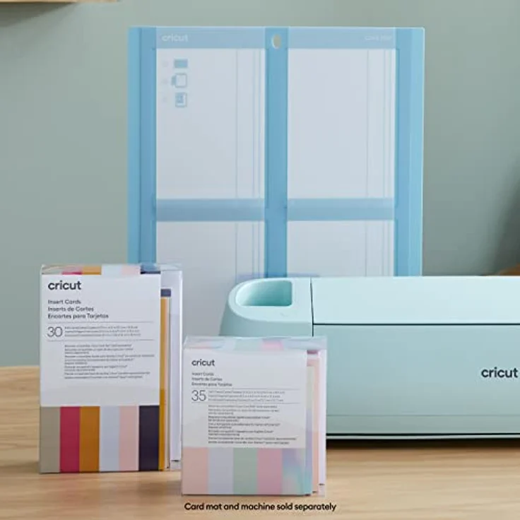 Cricut Insert Cards Princess R10, Kartenset in Tulpenblau und Puder, für personalisierte Grußkarten mit tiefenwirksamen Einlegern – Bild 8