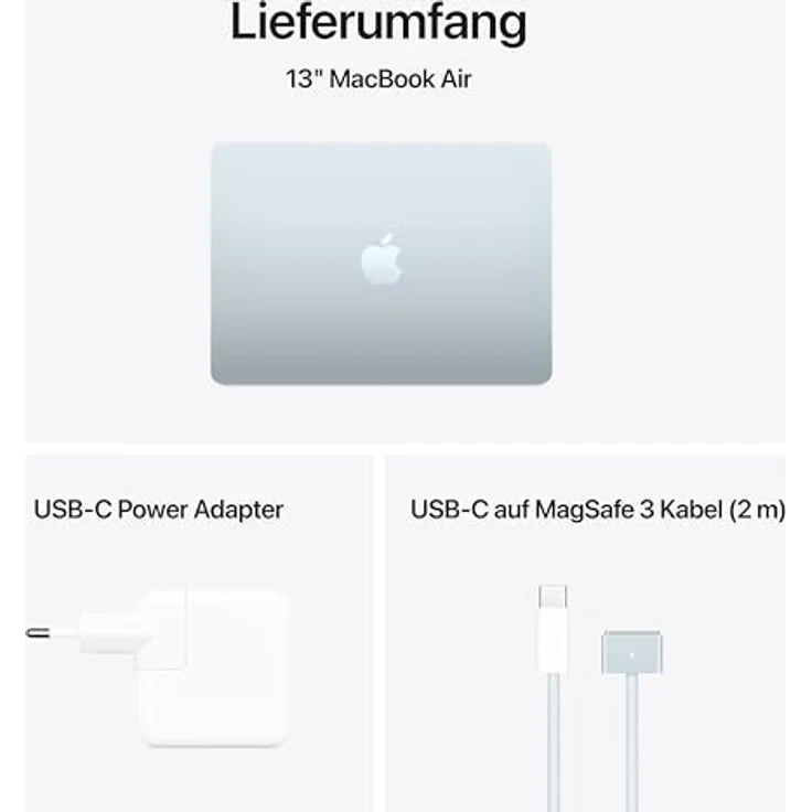 Apple Macbook Air 13.6" - M4 10-Core CPU 10-Core GPU - 24 GB - 512 GB SSD - Himmelblau - 2025 – Bild 6