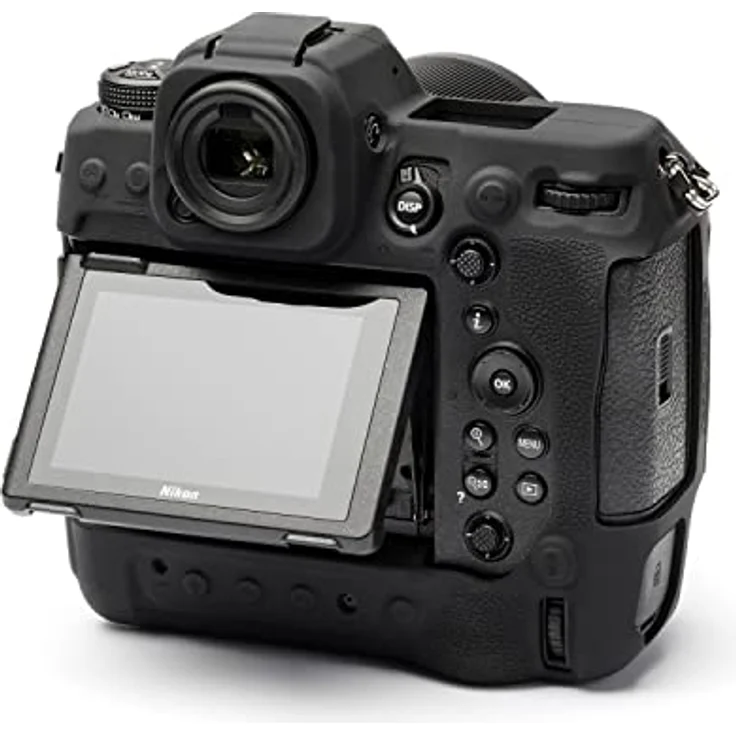 easyCover Silikon Kameratasche für Nikon Z9, maßgeschneiderter Schutz gegen Stöße und Kratzer, Schwarz – Bild 3
