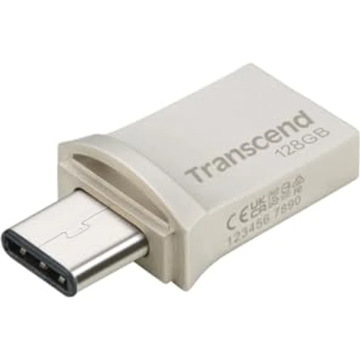 Transcend JetFlash 890 128GB USB3.0 Pen Drive OTG Type A&C Silver – Bild 5