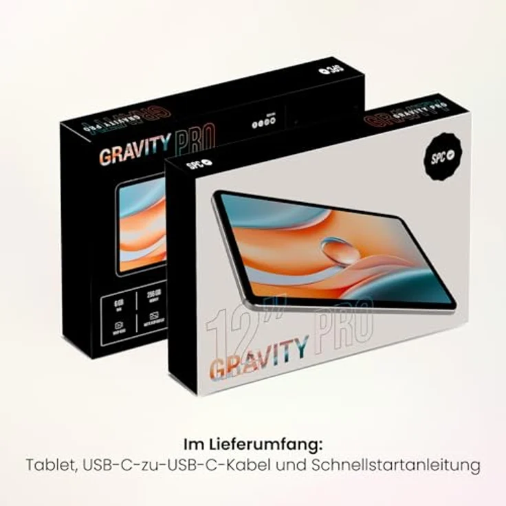 SPC Gravity Pro 12-Zoll-Tablet, Matte View FHD, 256GB, 6GB RAM, 4G, Octa-Core, Android 14, 18W Schnellladung – Bild 8