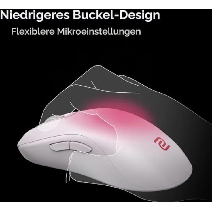 BenQ ZOWIE FK1-DW (Large) 4K Wireless Gaming Maus, 80 Stunden Akkulaufzeit, graue Limited Edition, für Esports – Bild 5