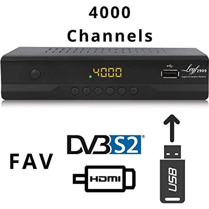 Bamof BE-2607 Digital Satelliten Sat Receiver - ( HDTV , DVB-S/S2 , HDMI , SCART , 2X USB 2.0 , Full HD 1080p) [Vorprogrammiert für Astra Hotbird Türksat] [Energieklasse A+++] – Bild 4