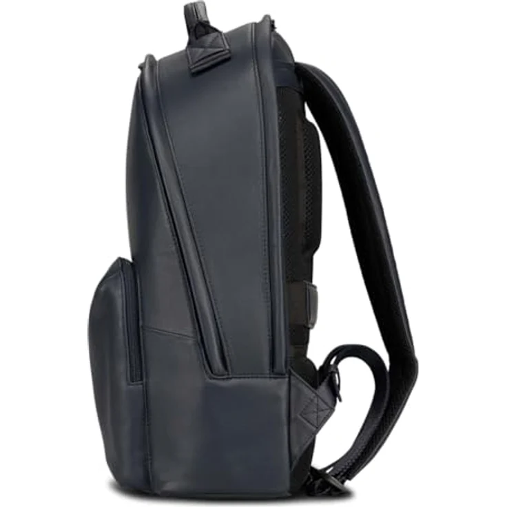 Jost Tromsoe Laptoprucksack, Rucksack mit gepolstertem Laptopfach, dunkelblau, optimal organisiert mit hochwertigem Rindsleder – Bild 4