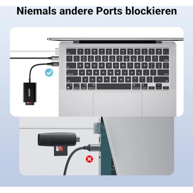 UGREEN USB C Kartenleser, 170 MB/S SD 3.0 und Micro SD Card Reader, kompatibel mit iPhone 17, Galaxy S25, iPad, MacBook Pro/Air, Schwarz – Bild 5