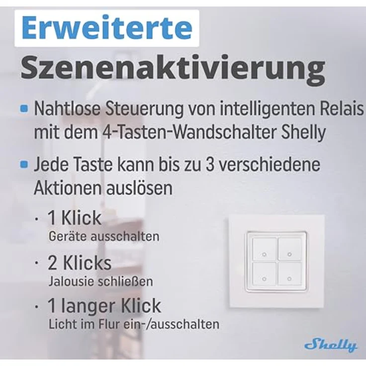 Shelly Shelly i4 Schaltrelais WLAN Bluetooth – Bild 6