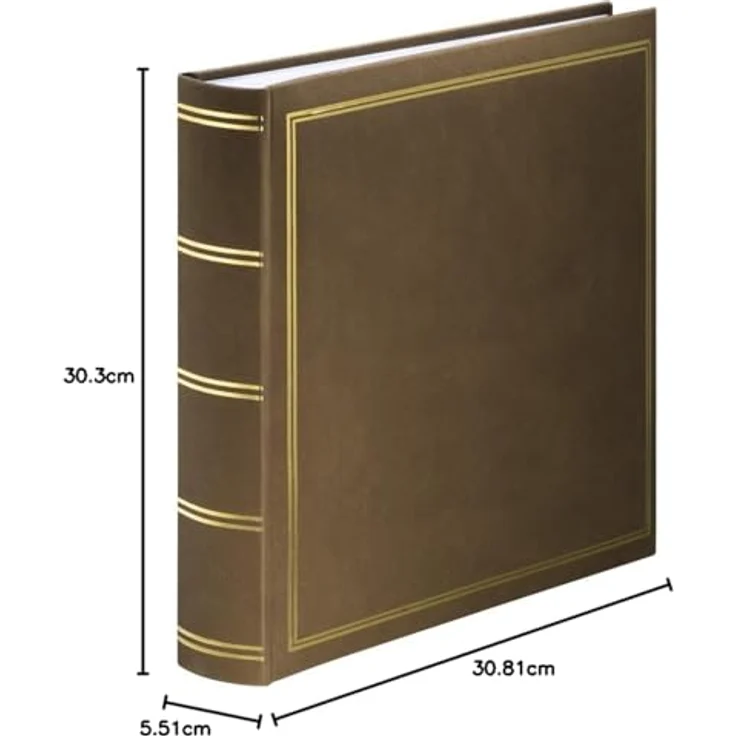 Hama Jumbo-Album London, 30x30 cm, 80 weiße Seiten, Braun – Bild 7