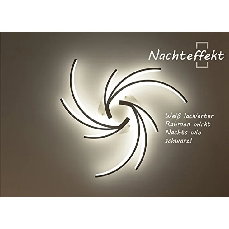 Eurotondisplay NEU 2042=3 LED Deckenleuchte Ø 87 cm, 72W mit Fernbedienung, dimmbar, Lichtfarbe einstellbar, weißer Metallrahmen, Energieeffizienzklasse: A+ – Bild 5