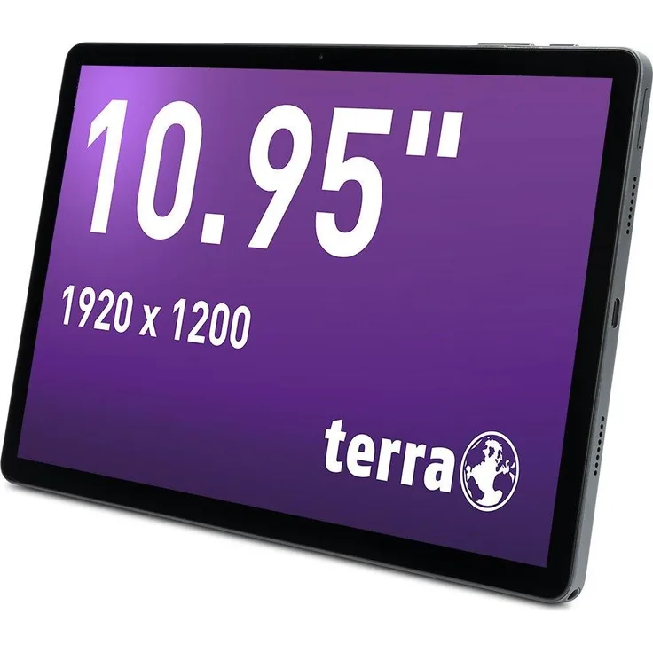 TERRA PAD 1007, 10.95" IPS Tablet mit 1920x1200 Auflösung, 8GB RAM, 256GB Speicher, LTE, Android 14 – Grau