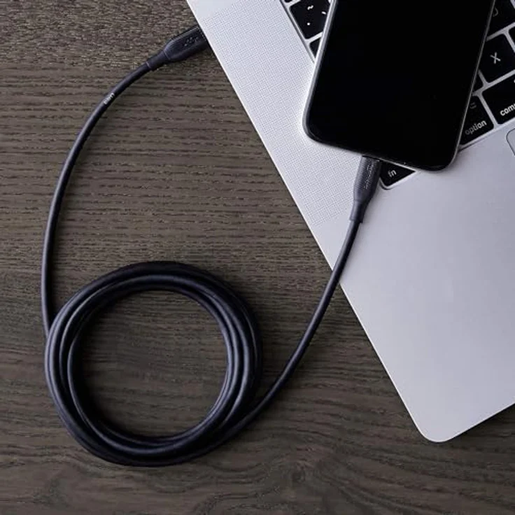 AmazonBasics - USB-C-auf-Lightning-Kabel, MFi-zertifiziertes Ladekabel für iPhone 11-11 Pro-11 Pro max-X-XS-XR-XS Max - 8-8 Plus, für Typ-C Ladegeräte, Unterstützt Power Delivery, Schwarz, 1,82 m – Bild 4