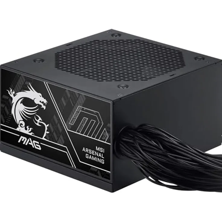 MSI Pro MAG A750BN PCIE5 III PC-Netzteil, 750 W, ATX, 80 Plus Bronze, kompatibel mit PCIe 5.1, nativer 12V-2x6 Anschluss, zweifarbig, 120mm Lüfter