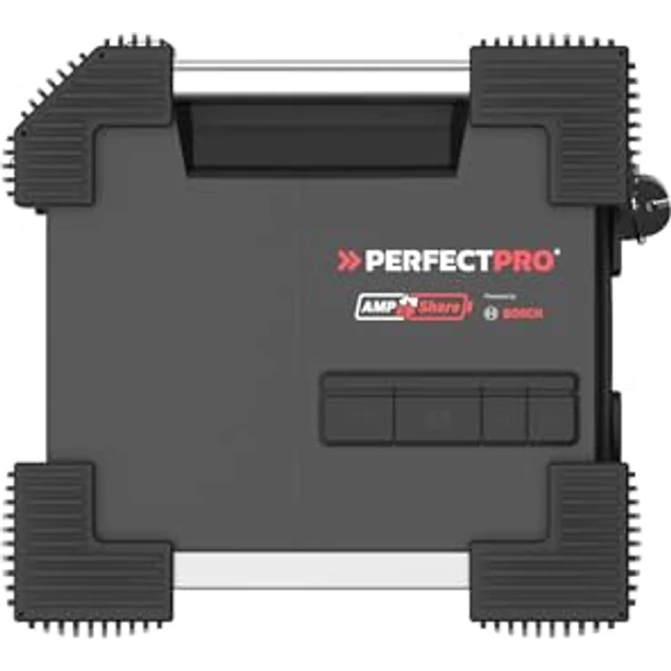PerfectPro Baustellenradio ROCKHART Bosch 18V, das grösste und stärkste Baustellenradio aller Zeiten, kompatibel mit Bosch Professional 18V Akku - Schwarz – Bild 6
