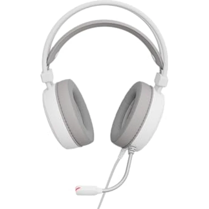 Genesis NEON 613, Kabelgebundenes Gaming Headset mit Mikrofon, Weiss, 50 mm Treiber, On-ear Steuerung, Multicolor Hintergrundbeleuchtung – Bild 2