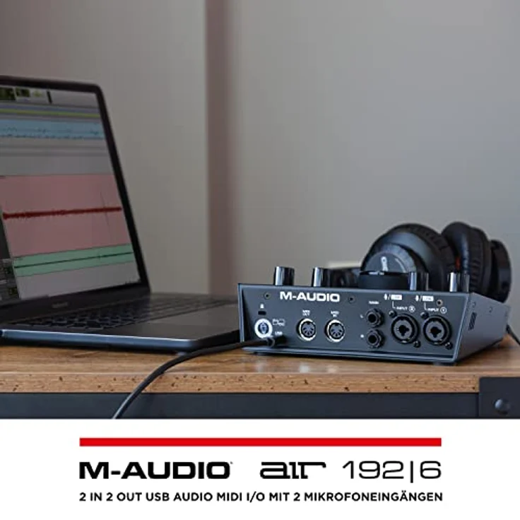 M-Audio AIR 192 | 6 - 2-in-2-out USB Audio- - MIDI-Schnittstelle mit ProTools und Ableton Live Recording Software mit Studio Effekten und Instrumenten – Bild 10