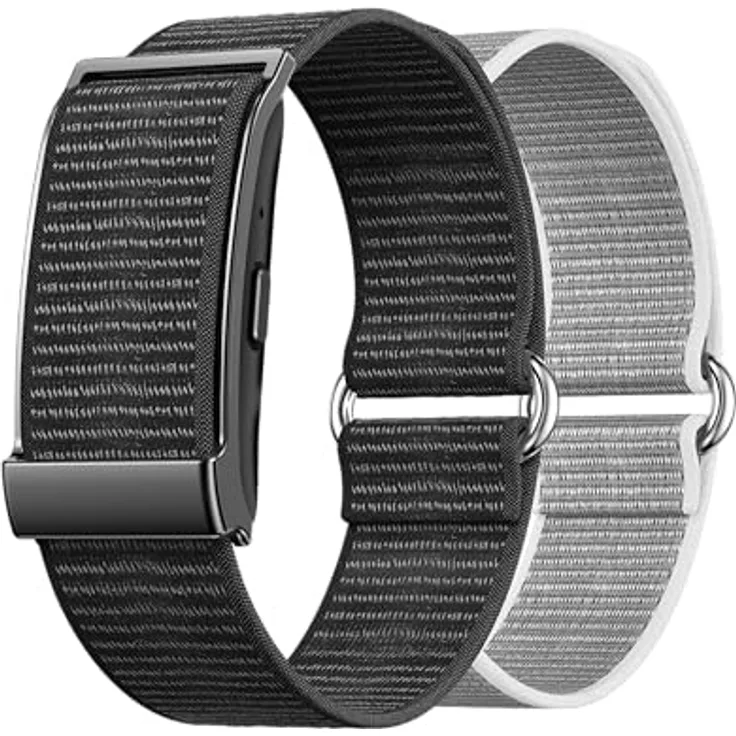 Nilox ONAIR Activity-Armband, Schwarz Silberfarben, Wasserfest, Fitness-Monitor, Herzfrequenz-Monitor, Verstellbarer Gurt, Unisex