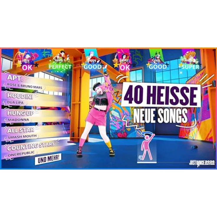 Ubisoft Just Dance 2026 Edition (Code in a box) - [Nintendo Switch] - 40 neue Songs, bis zu 6 Spieler, Workout-Modus, Kamera-Controller-Modus – Bild 2