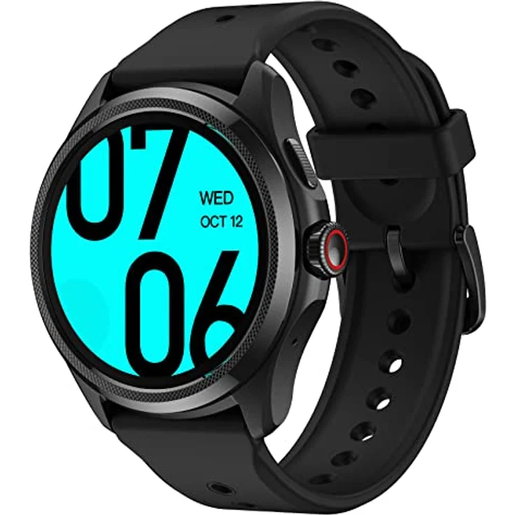 Ticwatch Pro 5 Android Smartwatch für Männer Snapdragon W5+ Gen 1 Wear OS Smartwatch 80 Stunden Lange Akkulaufzeit Gesundheit Fitness Tracking 5ATM Wasserbeständigkeit Kompass Nur Android kompatibel, Black – Bild 1