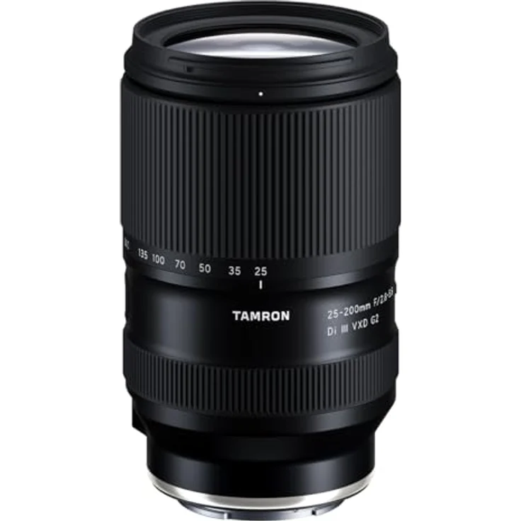 Tamron 25–200 mm F/2,8–5,6 Di III VXD G2, kompaktes Zoomobjektiv für Sony E-Mount, hohe Vergrößerung, 1:1,9 Makro, leicht und tragbar, Modell A075S – Bild 1